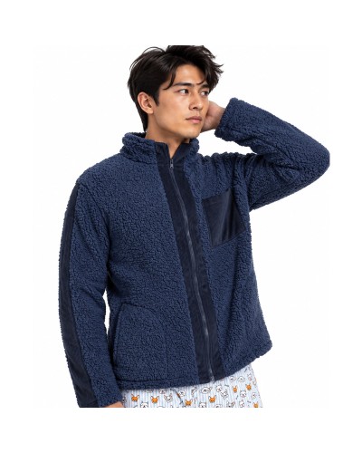 Bata Hombre ADMAS Ski Club | Bata Borreguito Polar con Cremallera Extra Cálida