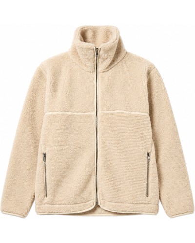 Abrigo-Chaqueta Polar Beige Ligera Sporty Urbana para Mujer - GISELA