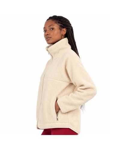 Abrigo-Chaqueta Polar Beige Ligera Sporty Urbana para Mujer - GISELA