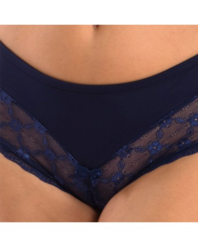 Braga Culotte Brigitte con Encaje Floral y Lazada - Selene