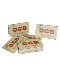 Ocb - Papel de cáñamo orgánico doble, 25 librillos