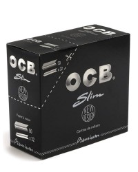 OCB Black Premium King Size Slim Rolling Papers Paquete de 50 folletos