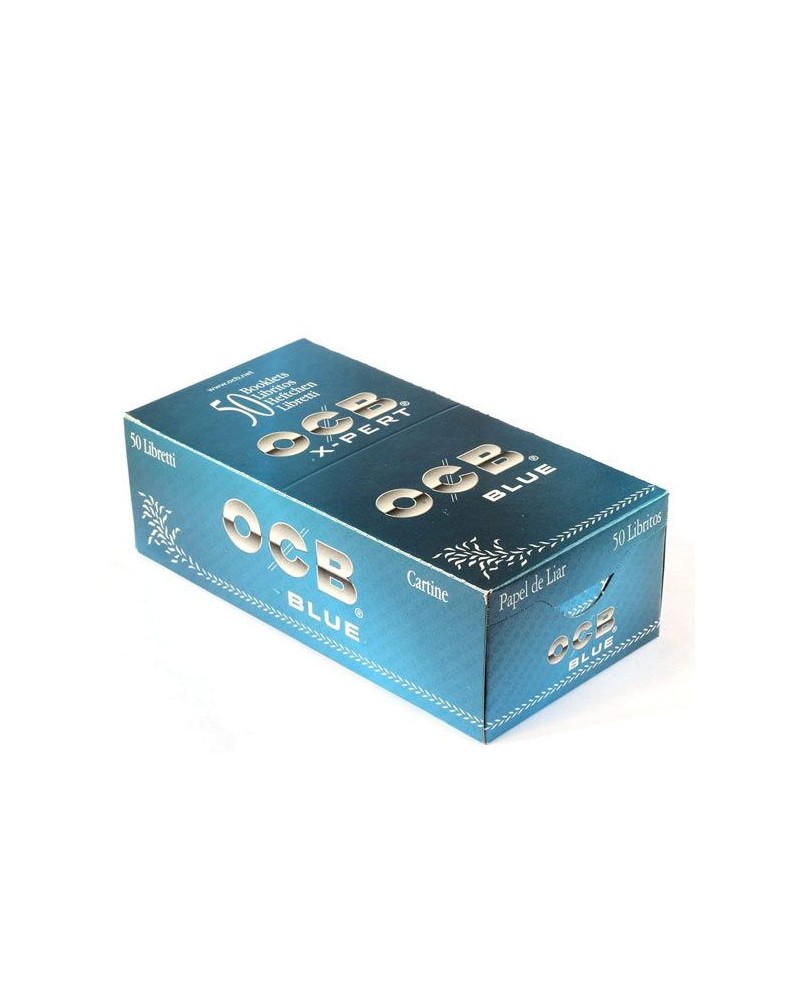 OCB X-Pert Expert - Papel azul, corte, 50 libritos (sin nicotina)