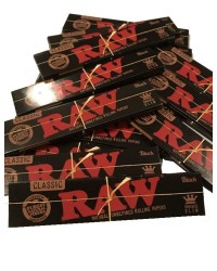 RAW Black King Size Slim Classic-50 librillos de 32 Hojas