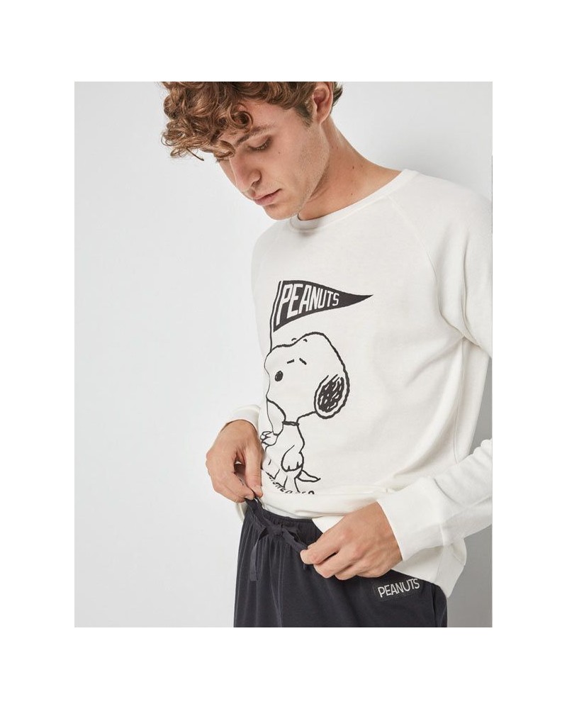 Pijama de Snoopy con pantalón a contraste de Gisela