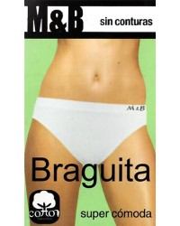 Braga M&B en algodón elastico sin costuras laterales