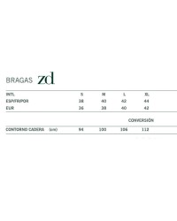 Braga culotte ZD de hilo de soja
